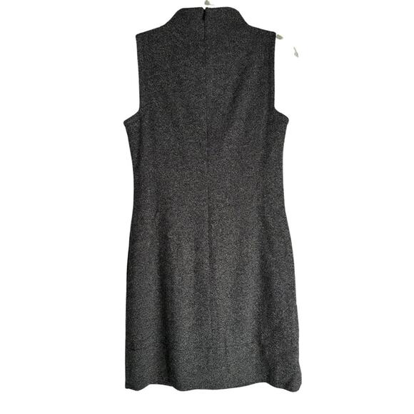 Banana Republic NWT Wool Blend Mock Neck Preppy Mini Fitted Modest Dress ZZ2 - Picture 2 of 11